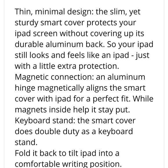 APPLE SMART LEATHER COVER FOR APPLE IPAD ORIGINAL RED BLACK - Picture 10 of 14